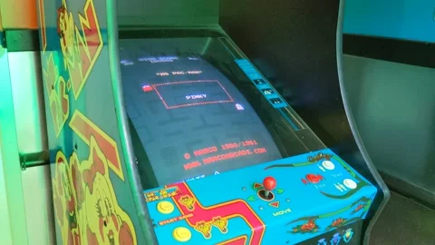 Ms Pac Man Game Box Stock Footage 197069492