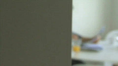 MS PAN OF A MAN SORTING OUT PAPERWORK 스톡 동영상 542927