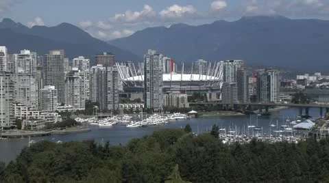 MS Vancouver Stadium Stock Footage 11878480