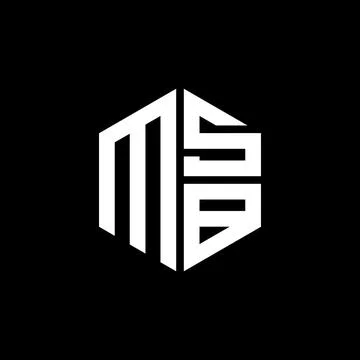 .MSB logo MSB icon MSB monogram MSB letter minimalist Circle flat Unique mo.. Stock Illustration