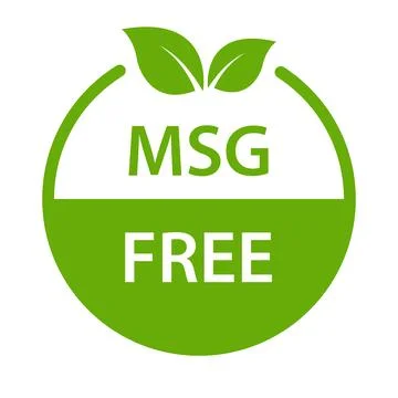 MSG FREE icon vector. Glutamate no added food package sign for your website.. 스톡 일러스트
