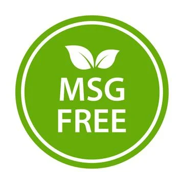MSG FREE icon vector. Glutamate no added food package sign for your website.. Stock Illustration