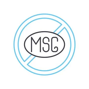 Msg free line icon, outline symbol, vector illustration, concept sign Ilustración de archivo