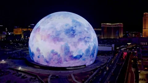 MSG Sphere 4k Clouds Video stock 248480429