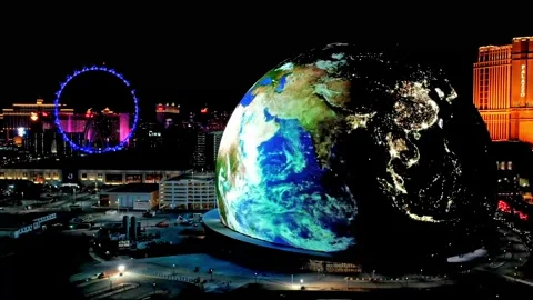 MSG Sphere 4k Timelapse Video stock 248480380