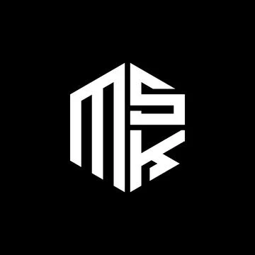 MSK logo MSK icon MSK monogram MSK letter minimalist Circle flat Unique mod.. Stock Illustration