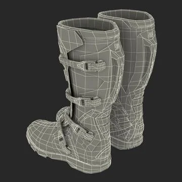 MSR Racing MXT Boots ~ 3D Model ~ Download #89260540 | Pond5