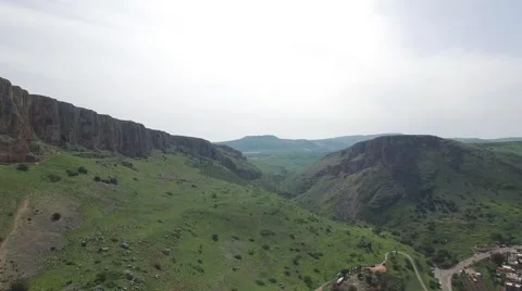 Mt Arbel - Arbel River - Mt Nitai (Israel aerial footage) Video stock 67577115