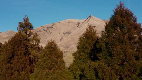 Mt Aso, Japans largest active volcano caldera Stock Footage 260851337