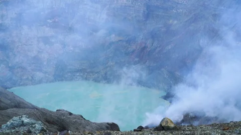 Mt. Aso Volcano(4K) Stock Footage 93583837
