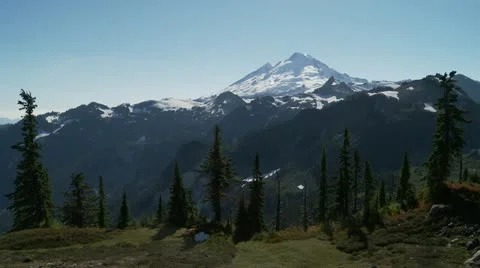 Mt. Baker from Artist Point Stock Footage