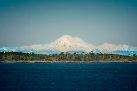 Mt Baker far away from Canada Stock Photos