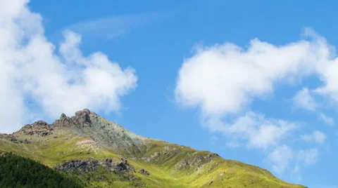 Mt. Blauspitze summer timelapse Stockbeeldmateriaal 64982105