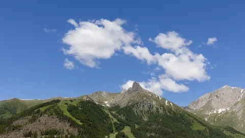 Mt. Blauspitze summer timelapse Stock Footage 122437222
