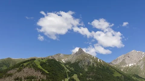 Mt. Blauspitze summer timelapse Stock Footage 122438047