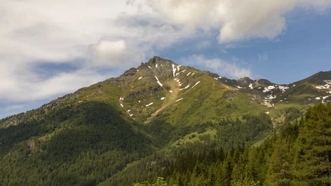 Mt. Blauspitze summer timelapse Stock Footage 122438443