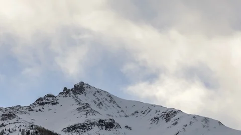 Mt. Blauspitze winter sunset timelapse Stock Footage 89628098