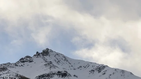 Mt. Blauspitze winter sunset timelapse Stock Footage 91232824