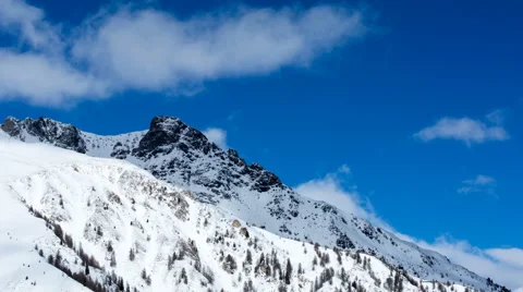 Mt. Blauspitze winter timelapse Stock Footage 64147078