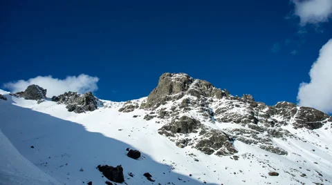 Mt. Blauspitze winter timelapse Stock Footage 64952316
