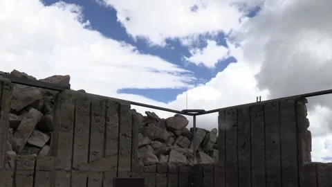 Mt Blue Sky Crest House Ruins Corner 1 Stock Footage 282215245