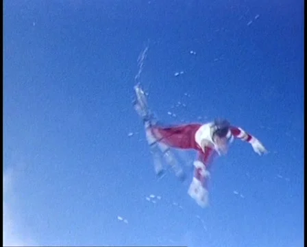 MT BULLER SKI JUMPING Stock Footage 45417631