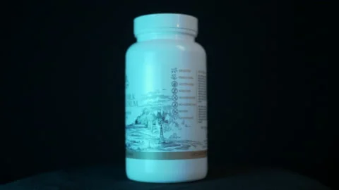 MT. CAPRA Colostrum rotating blue light thunder Stock Footage 191217513