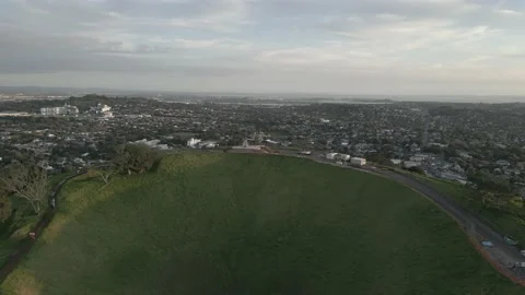 Mt Eden - Volcanic crater Stock Footage 236437488