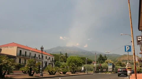Mt Etna Time Lapse, Sicily Stock Footage 48698276