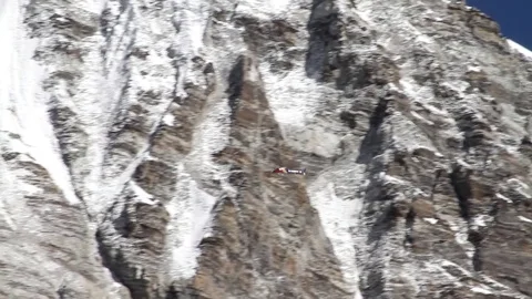 Mt. Everest rescue helicopter Stock Footage 70843149