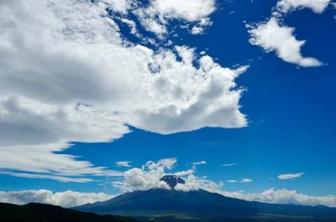 Mt. Fuji and Cloud Stock Photos