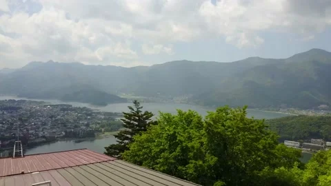 Mt Fuji on a cloudy day Stock Footage 166849489