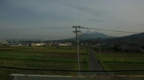 Mt. Fuji from Shinkansen Stock Footage 31202977