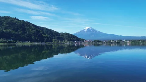 Mt. Fuji in springtime Video stock 276103314