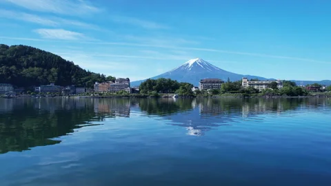 Mt. Fuji in springtime Stock Footage 276685823