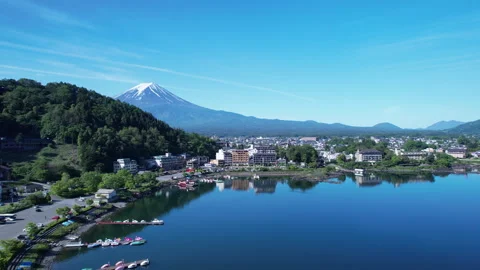 Mt. Fuji in springtime Stock Footage 276685961