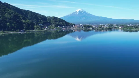 Mt. Fuji in springtime Stock Footage 276687266