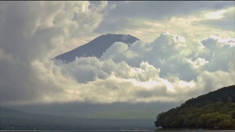 Mt. Fuji Time-lapse Stock Footage 95302942