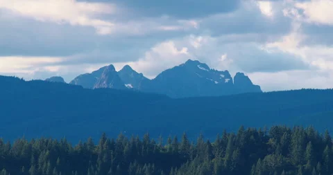 Mt. Garibaldi From a Distance 4K Stock Footage 160148202