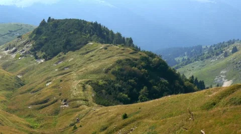 Mt Grappa - Ciclyst along a trail Stock Footage 67476560