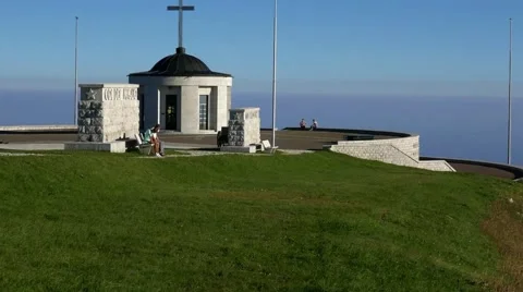 Mt Grappa - World War memorial - Motion view Stock Footage 66657522