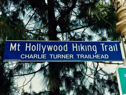 Mt Hollywood Hiking Trail, Charlie Turner Trailhead, Los Angeles Park, USA Stock Photos