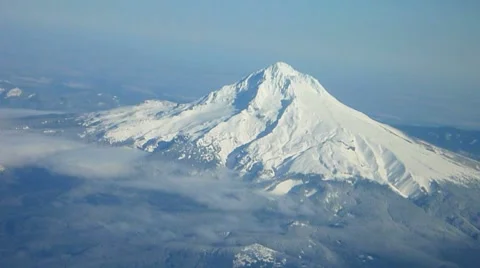 Mt. Hood Aerial Stock Footage 7136037