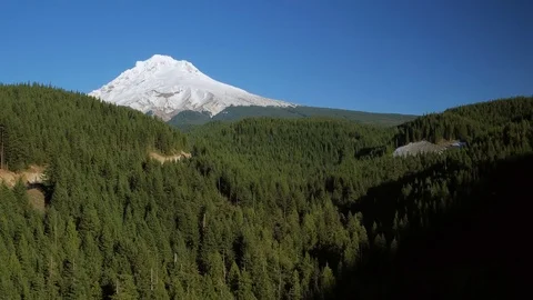 Mt Hood Aerial Stock Footage 71414025