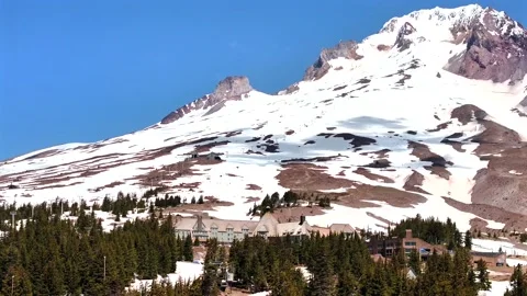 Mt Hood Aerial Stock Footage 245994579