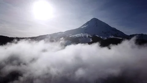 Mt Hood North Stock Footage 128990408