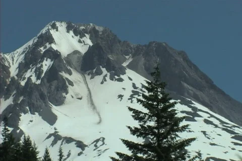 Mt. Hood in summer 库存影片 306424