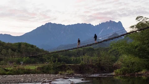 Mt. Kinabalu view from TTV Stock Footage 106220297
