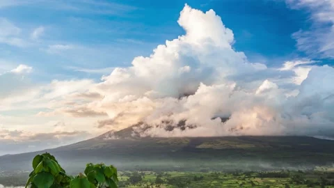 Mayon Volcano Philippines Stock Footage ~ Royalty Free Stock Videos | Pond5