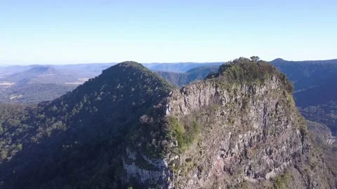 Mt Mitchell 2 Aerial Stock Footage 154383328